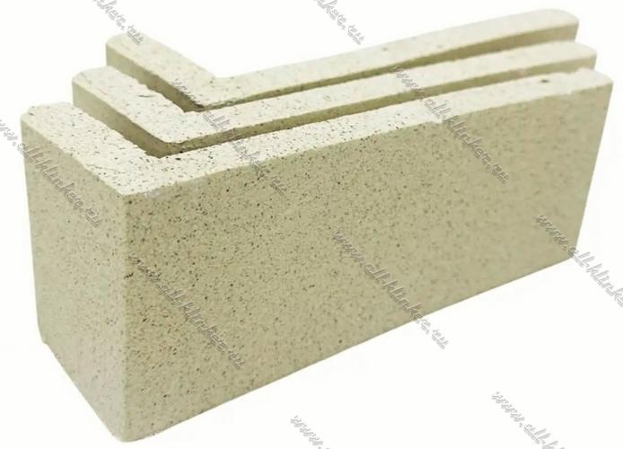Клинкерный угловой элемент Plato White 3104
