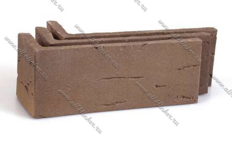Клинкерный угловой элемент Moon Brown AC2404
