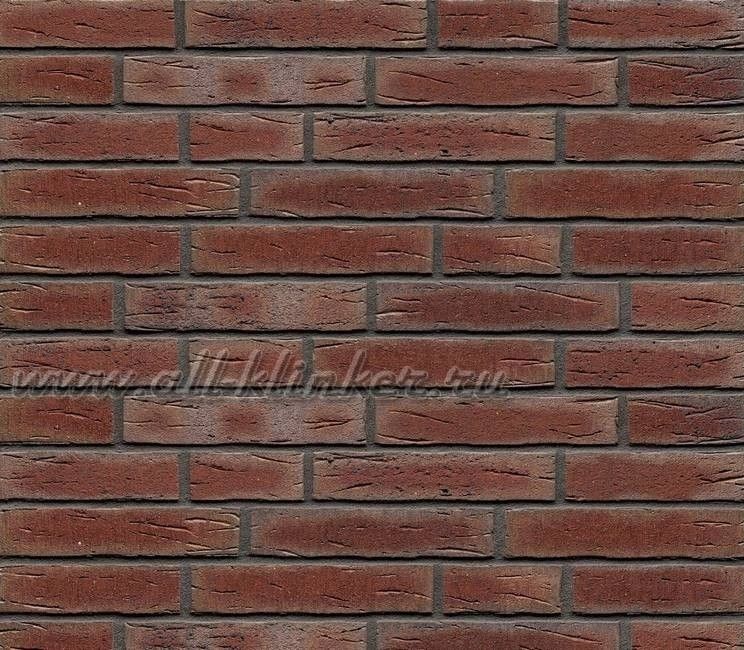Фасадная клинкерная плитка ручной формовки R664DF17 sintra cerasi aubergine