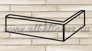 Клинкерный угловой элемент (2453) Glanzstueck N 4